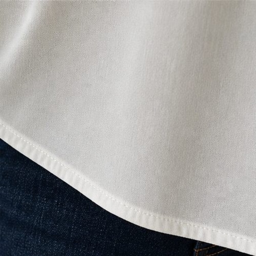 Ivory Ruffle Blouse - Picture 6 of 6